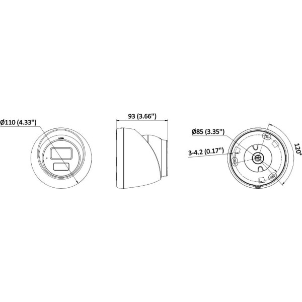 KAMERA IP HIKVISION DS-2CD1383G2-LIUF 2.8mm - obrazek 4