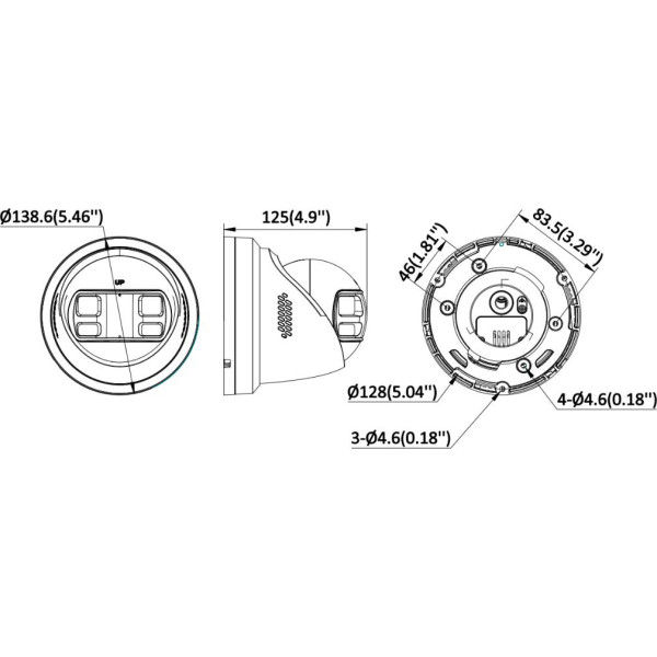 Kamera IP Hikvision DS-2CD2343G2P-LISU/SL(180°)(O-STD) - obrazek 2