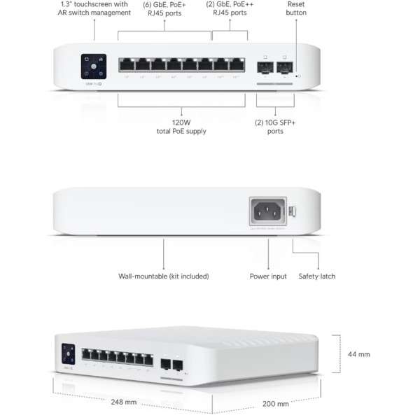 UBIQUITI UNIFI SWITCH (USW-Pro-8-POE) - obrazek 5